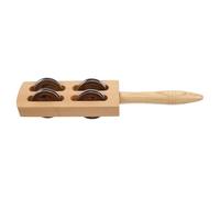 SHOWERORO Boys and Girls Hand Bell Toy Wooden Jingle Bells for Christmas Music Education Engaging Percussion Instrument for Boys and Girls for Home School and Group Activities