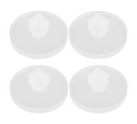 SHOWERORO Brake Pedal Pad Replacement Rubber Stopper 4pcs for Car Modifications Brake Light Switch Compatible with Clutch Pedal
