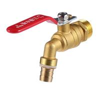 SHOWERORO Brass Hot Water Faucet Dn15 4pcs Thickened Boiler Tap Single Handle High Temperature Resistant Ball Valve for Tea Stove and Kitchen Drain