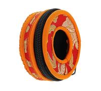 SHOWERORO Brocade Embroidery Bell for Meditation Nepal Bell Box Protective Packaging for Buddhist Rituals