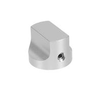 SHOWERORO Brushed Silver Aluminum Potentiometer Knob with Ergonomic Duckbill Grip Precise Volume Control for Tube Amplifiers and Audio Systems High Grade Rotary Control Cap for Home Studio