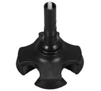 SHOWERORO Cane Stable Tips Replacement 360° Rotating Four-Legged Crutch Foot Pads Thickened Anti-Skid Walking Stick Accessories for Elderly Mobility and Trekking Poles