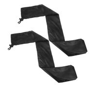 SHOWERORO Car Wiper Protective Covers Shielding Polyester Black 1 Pair Windshield Wiper Sleeve Covers with 190t Yarn Thickness for User Convenience and Compatibility with Different Models