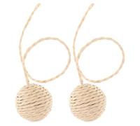 SHOWERORO Cat Scratch Ball 2Pcs Replacement Set with Tail Sisal Rope for Indoor Cat Scratching Post Accessories