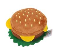 SHOWERORO Chewable Plush Dog with Built-in Sound Device, Lovely Food Imitation Design, Squeaky Bite Resistance for Puppies and Pets, for Chewing and Thrashing