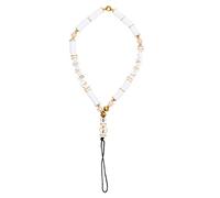 SHOWERORO Chinese Style Polymer Clay Cellphone Pendant with Crystal Beads Soft Pottery Mobile Phone Lanyard for DIY and Replacement Easy Install Phone Hanging Rope with Secure Fixing