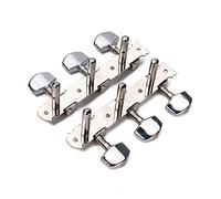 SHOWERORO Chrome Color Alignment 3l 6 String Acoustic Guitar Tuning Key Pegs Metal Square Button A-49