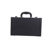 SHOWERORO Clarinet Storage Box for Clarinet Accessory Padded Hard Shell Case Divided Bag for Gig Black Pouch