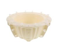 SHOWERORO Concrete Planter Mold: Cement Flower Pot Mold for DIY Home Decor - Reusable Heavy-Duty Concrete Planter Mould for Garden Decoration 13.6x13.6x6.3inch