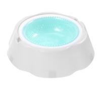 SHOWERORO Cooling Water Bowl for Cats and Pets, Green Pp Material, Stably Placed Design to Prolong Safe Eating Period, for Household Use in Summer