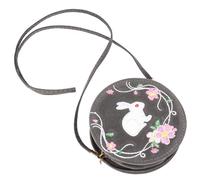 SHOWERORO Corduroy Cross Body Bag with Chinese Antique Embroidery, Elegant Sundries Storage and Packaging, Unique Vintage Style Shoulder Bag