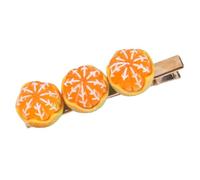 SHOWERORO Cute Orange Fruit Hair Clip for, Semi-Peeled Tangerine Design, Small Alligator Hairpin Accessories for Women, Kawaii Style Hair Clips for Birthday and Cosplay