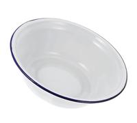 SHOWERORO Deep Mince Pie Baking Tray Enamel Pie Dish Heavy Duty Enamel Serving Tray 22cm Round for Baking