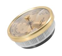 SHOWERORO Dial Aneroid Barometer Wall-Mounted Home Use Weather Station with Adjustable Pointer, Calibratable Pressure Gauge for Indoor Temperature and Atmospheric Monitoring