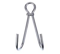SHOWERORO Diving Double Flow Hook Reef Drift Hook in Stainless Steel with Quick-Release Loop Designed for Strong Undercurrent Conditions