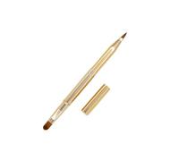SHOWERORO Double-ended Retractable Lip Brush and Concealer Brush, Portable Golden Cosmetic Makeup Tool for Travel and Precise Lipstick Application