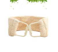 SHOWERORO Double-Sided Exfoliator Back Towel Rich Foam, Beige Bath Towel Made of Polyester and Cotton for Effective Body Shower Scrub and Smooth Skin