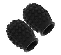 SHOWERORO Drum Stick Replacement Tips Set 2pcs Mute Drumstick Caps for Silent Practice Made of Silicone