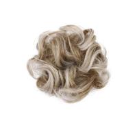 SHOWERORO Elastic Curly Hair Bun Extension for Women Wavy Synthetic Hairpiece Scrunchie Wear Updo Accessory for Parties and Gatherings