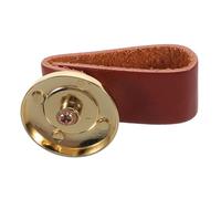 SHOWERORO Elegant Fake Leather Drawer Pulls Zinc Alloy Knobs for Cabinet Bookcase Furniture Decorative Handles