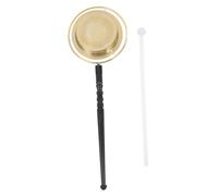 SHOWERORO Elegant Wooden Fish Copper Chime Ritual Percussion Instrument Chinese Music Instrument for Meditation and Rituals