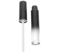 SHOWERORO Empty Black Gradient Lip Gloss Tubes 5Ml Refillable Plastic Lip Balm Containers DIY Cosmetic Bottles for Lipstick Samples and Makeup Storage