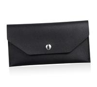 SHOWERORO Fashionable Women Pu Leather Cash Binder Wallet Money Bag Documents Enclosed