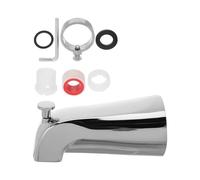 SHOWERORO -fit and Universal Compatibility Bathtub Spout with Pull-up Diverter, Zinc Alloy and Construction for 1/2" -on 1/2" Or 3/4" Threaded Pipes, for Bathroom