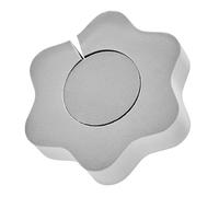 SHOWERORO Flower-Shaped Kitchen Sponge Scrub Brush Non-Scratch Dish Scrubber for Sink Faucet Mirror Cleaning Bathroom Wiping Rapid Water Absorption Gray