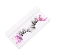 SHOWERORO Fluorescence Sequin False Eyelashes for Date Nights and Salon Use Synthetic Luminous Eye Extensions