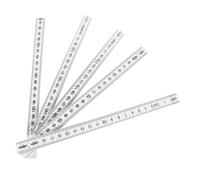 SHOWERORO Folding Measuring Ruler Plastic Carpenter Tool with Precise Engraving Portable Foldable Design for Wet Environments and Restricted Access Areas