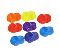 SHOWERORO Foot Nail Cap for Guitar Pedal 16pcs Colorful Footswitch Topper to Pedal Life