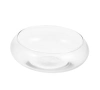SHOWERORO Glass Betta Fish Tank Mini Bowl with Viewing Spacious Design Glass Material 7.86x7.86x2.95in Elegant Appearance Simple and Elegant Design Home Decor for Fish Goldfish