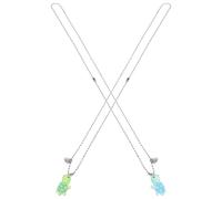 SHOWERORO Glow in The Dark Turtle Pendant Necklace for Couples, Magnetic Heart Lock Charm, Nighttime Glowing Sea Turtle Jewelry Set for Valentine’s Day and Friendship