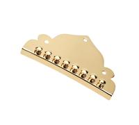 SHOWERORO Golden Metal Mandolin Tailpiece String Accessory Polished Finish for Improved Tone and Volume Easy Installation for Your Mandolin Guitar