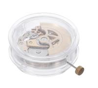 SHOWERORO Golden Skeleton Quartz Watch Movement with Automatic Winding and Radiant Line Pattern Copper Material Wrist Watch Inner Component and Assembly