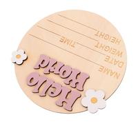 SHOWERORO Growth Milestone Card Shower Decor Photo Prop Sign Nursery Milestone Cards Newborn Announcement Sign