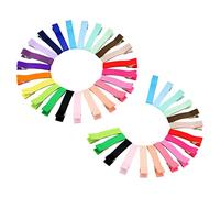 SHOWERORO Hair Clips Mini Hair Clips for Babies Children Boutique Barrettes Girls Ribbon Lined