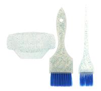 SHOWERORO Hair Dyeing Brush and Tint Bowl Set Hair Color Kit for Professional and Home Use Blue Mixing Tools