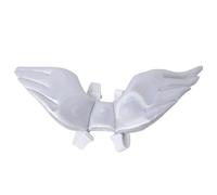 SHOWERORO Halloween Angel Wings Pet Costume for Cats Comfortable Cloth Material with Easily Put and Take off Feature for Halloween Decors and Winter Clothes in White Size S