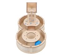 SHOWERORO Hamster Maze with Plastic Tunnel and Play Platform, Bite-resistant Small Animal Labyrinth Activity for Hamsters and Hedgehogs, Playground Puzzle Random Color