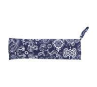SHOWERORO Handmade Vintage Cloth Brush Wrap with 6 Slots and Zippered Pouch Lightweight Calligraphy Brush Roll Case Portable Travel Storage for Artists and Students