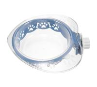 SHOWERORO Heart-shaped Dog Feeding Bowl with Detachable Design Plastic Raised Pet Feeder for Dogs and Cats Suitable for Home Decor and Cage Use