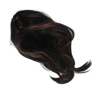 SHOWERORO Heat-Resistant Long Straight Synthetic Wig with Bangs for Women, Black Brown Natural Look Layered Fringe Cosplay Hairpiece, Daily Wear Realistic Hair Extension