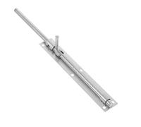 SHOWERORO Heavy-Duty 38.5cm Stainless Steel Slide Bolt Latch with Extended Drop Rod for Wooden Gates and Barn Doors - Surface Mounted Cane Bolt Lock for Garden Fence Hardware