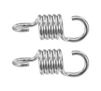 SHOWERORO Heavy Duty Hammock Chair Spring Hooks, Metal 2Pcs Swing Hooks with Fixed Plates for Patio Swings and Egg Chairs, 6.5X37X105Mm Hanging Accessories