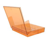 SHOWERORO Holds 10 Medicine Ampoule Vial Storage Holder Acrylic Light-Proof Brown Compact Size Stable Structure Secure Seal Universal Compatibility Suitable for Emergency Use and Medical