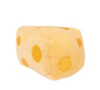 SHOWERORO Interactive Plush Catnip for Cats Cheese Shape with Energy Consumption and Tooth Grinding Features for Daily Life and Interactive Play