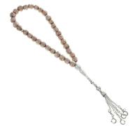 SHOWERORO Islamic Glass Rosary Prayer Beads Chain for Muslim Hand String and Religious Ceremony