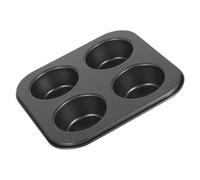SHOWERORO Jumbo Muffin Pan 4 Grids Muffin Baking Cups Non-stick for Home Professional Use